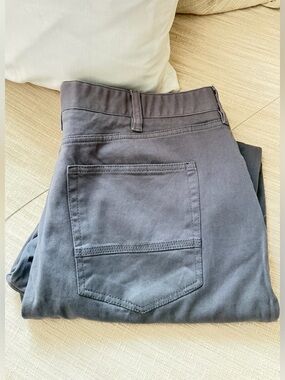Men's Casual Straight-Leg Pants in Light Gray Iron Company Sz 36x30